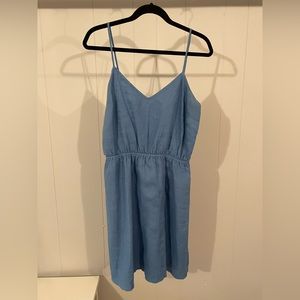 J. Crew Blue Linen Dress